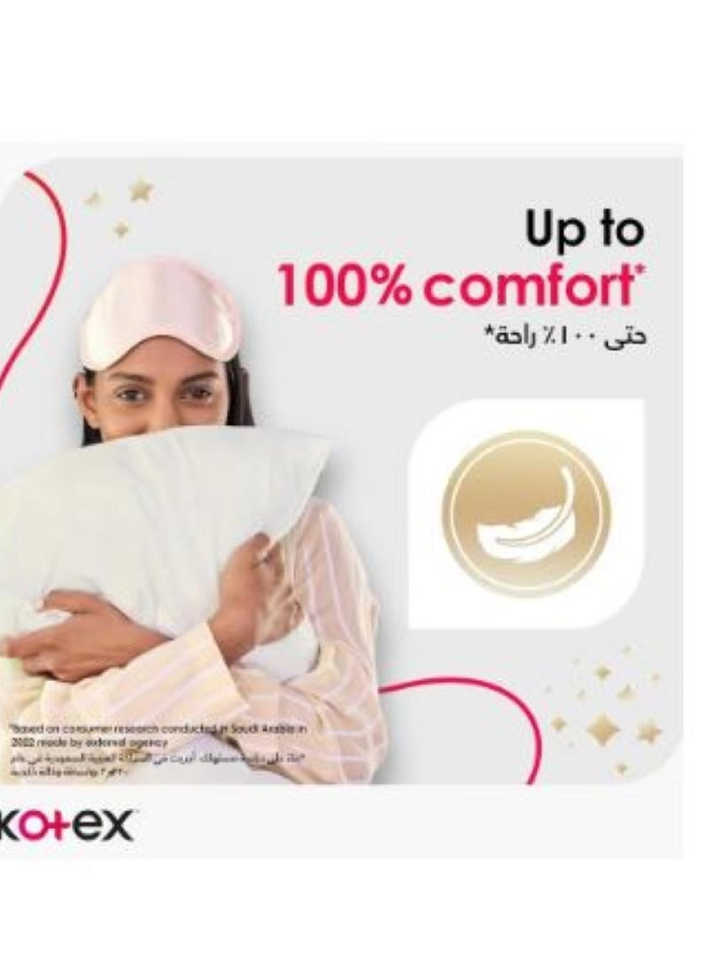كوتكس فوط صحية ماكسي كومفرت & كلين حجم عادي بالأجنحة من كوتكس - 30 قطعة - Image 4