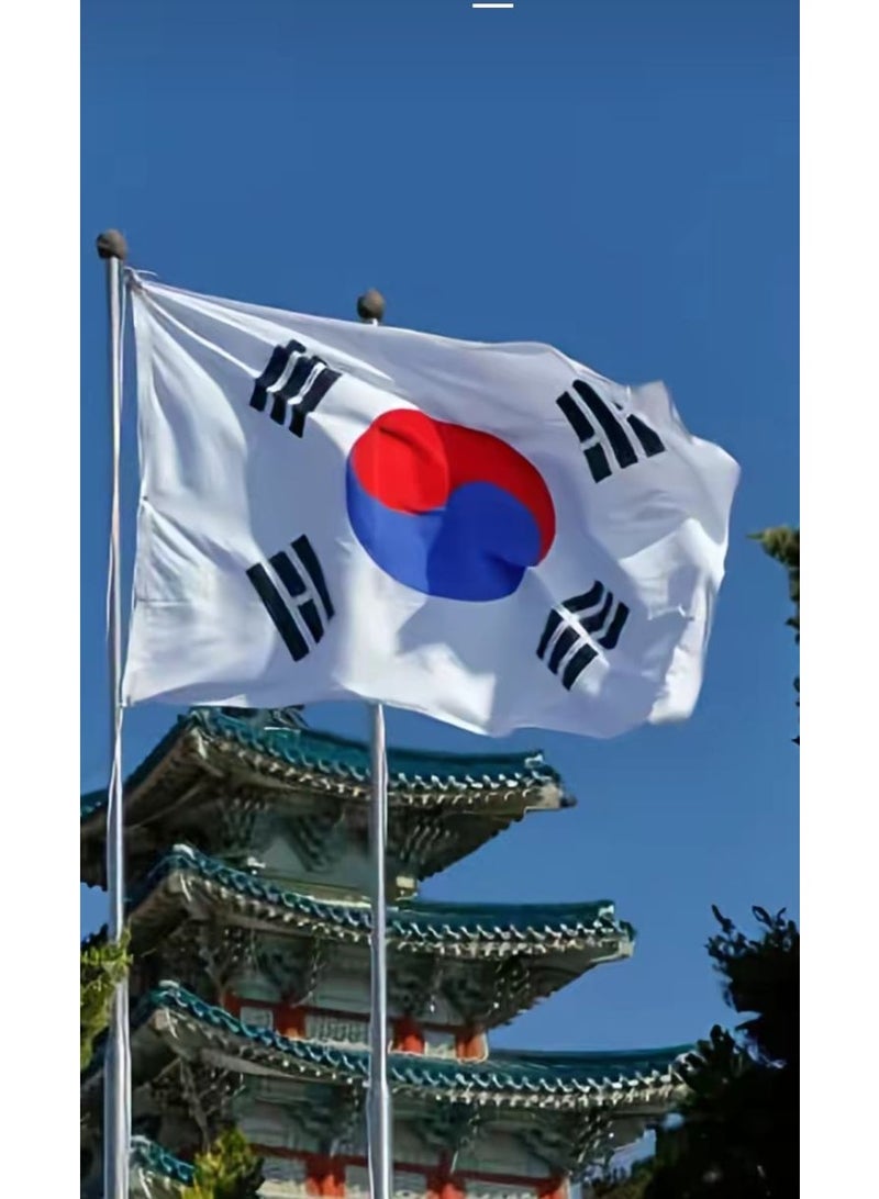 ARS South Korea Flag - Heavy-Duty 210D Satin, South Korea Flag for Outdoor/Indoor, Fade Resistant, Flag Day, And Home-Polyester, Sport Day, FIFA World Cup-Size Available - Image 4