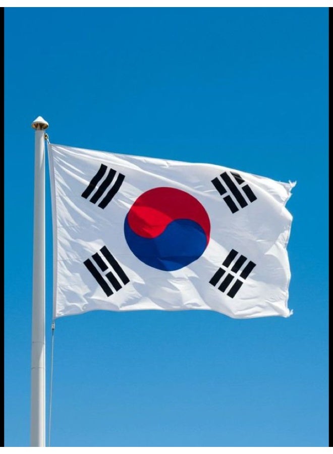 ARS South Korea Flag - Heavy-Duty 210D Satin, South Korea Flag for Outdoor/Indoor, Fade Resistant, Flag Day, And Home-Polyester, Sport Day, FIFA World Cup-Size Available - Image 5