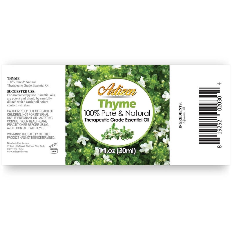 Artizen 30ml Oils - Thyme Essential Oil - 1 Fluid Ounce - Image 2