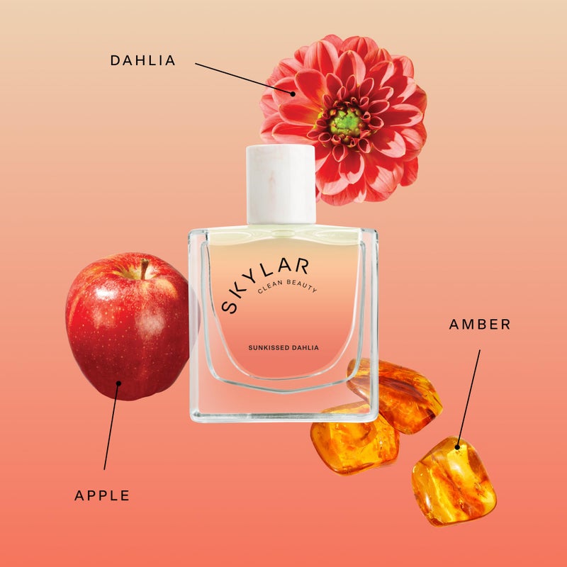 Skylar Sunkissed Dahlia Eau de Parfum - Hypoallergenic & Clean Perfume for Women & Men, Vegan & Safe for Sensitive Skin - Floral Perfume with Notes of Dahlia, Apple & Amber - 10mL /0.33 Fl oz - Image 2