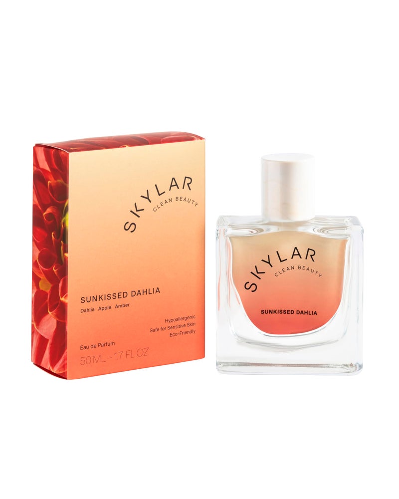 Skylar Sunkissed Dahlia Eau de Parfum - Hypoallergenic & Clean Perfume for Women & Men, Vegan & Safe for Sensitive Skin - Floral Perfume with Notes of Dahlia, Apple & Amber - 10mL /0.33 Fl oz - Image 1