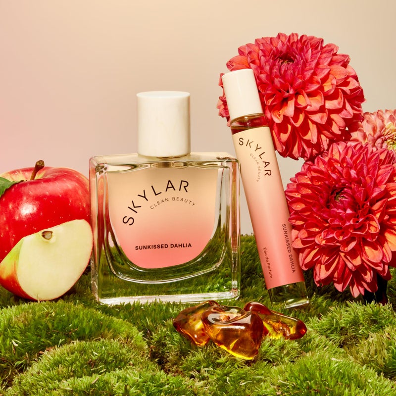 Skylar Sunkissed Dahlia Eau de Parfum - Hypoallergenic & Clean Perfume for Women & Men, Vegan & Safe for Sensitive Skin - Floral Perfume with Notes of Dahlia, Apple & Amber - 10mL /0.33 Fl oz - Image 3