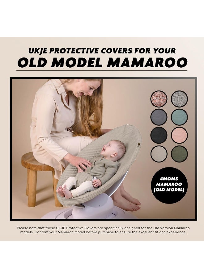 UKJE Liner Baby Rocker Cover - Compatible with 4moms MamaRoo 4 Old Model Before 2022 - Baby Swing Cover - Bouncer Cover - Cover Swing Bouncer - Taupe - Image 5