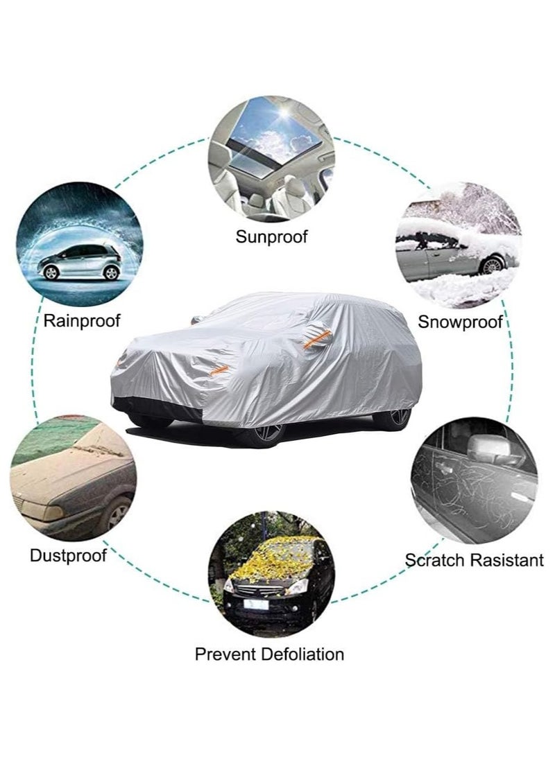MTS Car Covers compatible with Land Cruiser Waterproof All Weather, Sun Shield Car Universal Cover, Outdoor Rain Sun UV Protection Car Protection, Tight Smooth Non-Abrasive (Land Cruiser 2025 Model) - Image 2