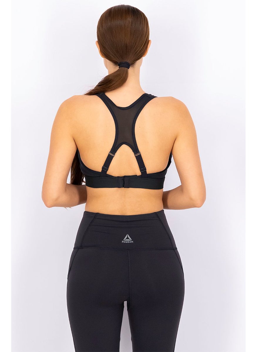 Reebok Women Sportswear Fit Padded Training Bra, Black  - Image 2