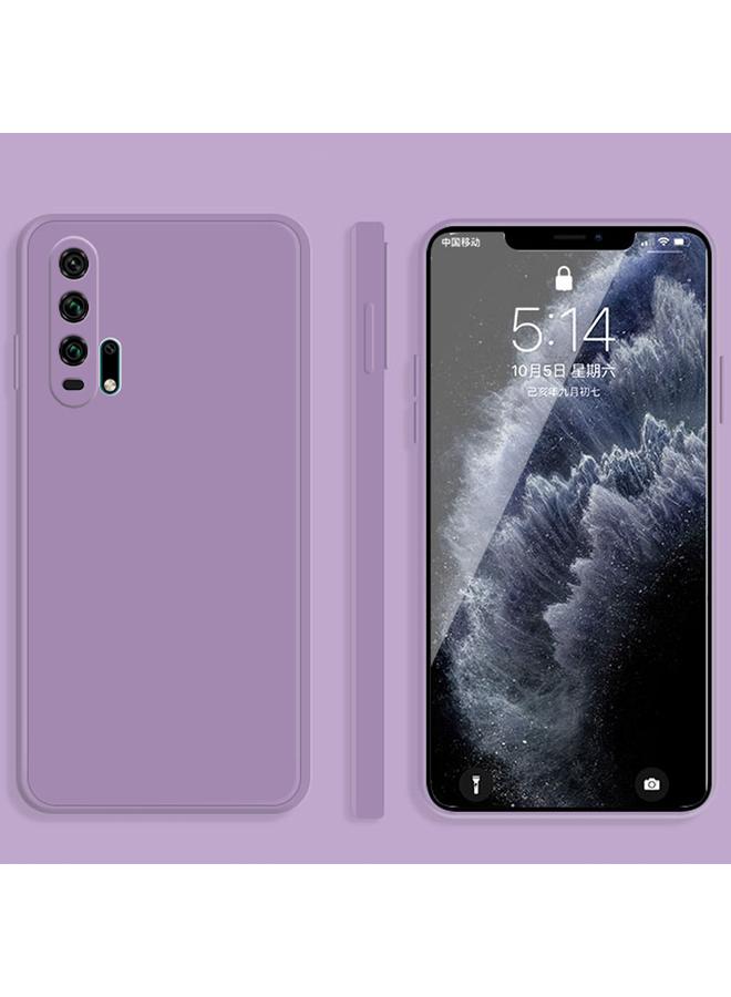 جرين تايجر جراب لهاتف Honor 20 Pro بلون سادة من السيليكون السائل المقلد مع حافة مستقيمة وغطاء حماية كامل مقاوم للسقوط - Image 1