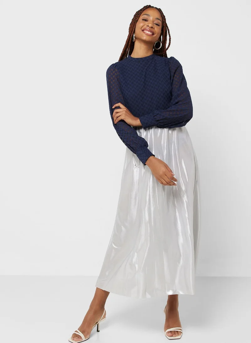 ONLY High Waist Pleated Skirt