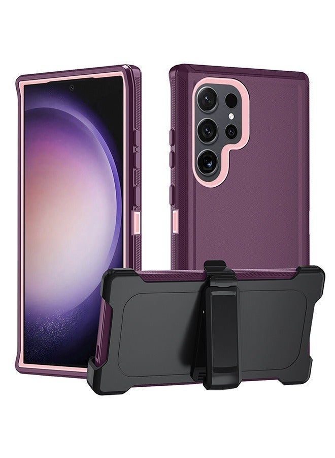 X-level غطاء حماية لجهاز سامسونج جالكسي S24 ألترا، مقاوم للصدمات، حماية عدسة الكاميرا، مضاد للخدوش، شعور لمسة مريح، درع قوي، حامل يدوي، غطاء خلفي، ملحقات واقية للهاتف - Image 1