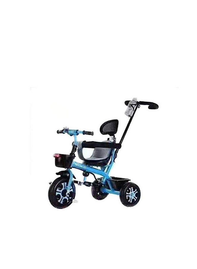 Blue Baby Toys Kids tricycle With push Bar Ride On Tricycle Bike  - Image 1