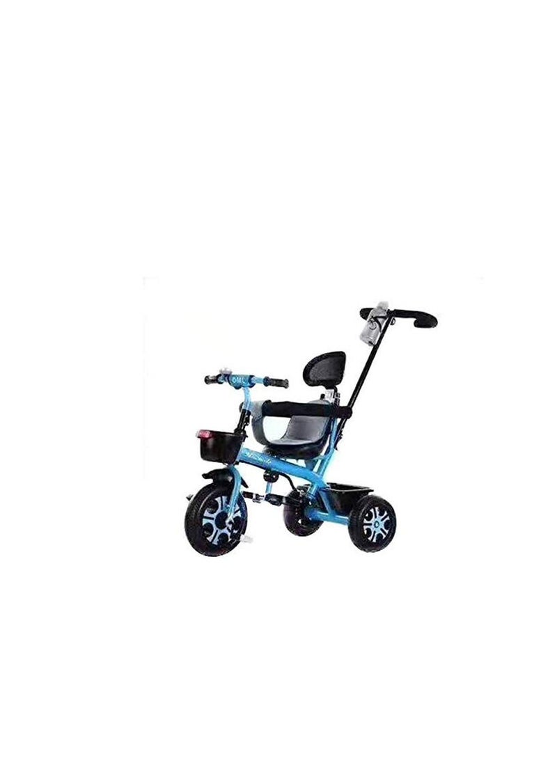 Blue Baby Toys Kids tricycle With push Bar Ride On Tricycle Bike  - Image 2