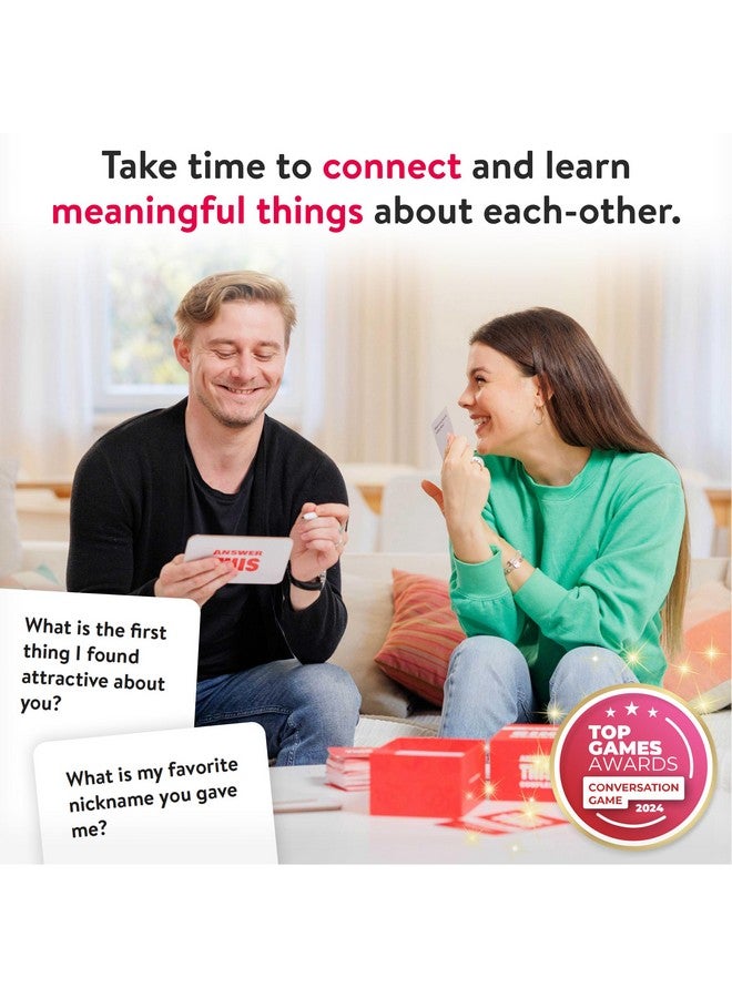 The World Game Answer This - Couples Games - How Well Do You Know Your Partner? - Relationship & Conversation Card Game for Date Night or a Party - Cool Anniversary & Valentine Gift Idea - Image 3