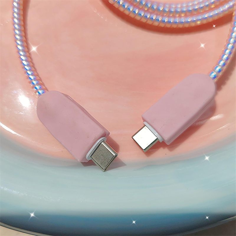 Iphone Charger Protector: Pink Silicone, Fracture Prevention, Matte Grip - Quick Installation Cable Protector for 18W Fast Charging, Daily Use And Travel - Image 5
