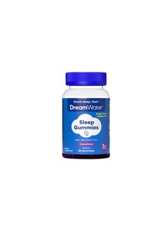 Dream Water Dream Water Sleep Gummies; Melatonin 5mg, GABA, 5-HTP; Natural Flavors and Colors; Helps You to Fall Asleep, Fast and Wake Refreshed, Snoozeberry, 60 Gummies  - Image 1