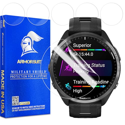 ArmorSuit 6 Pack for Garmin forerunner 965 (47mm) Screen Protector MilitaryShield HD Clear Film - Made in USA - Image 1