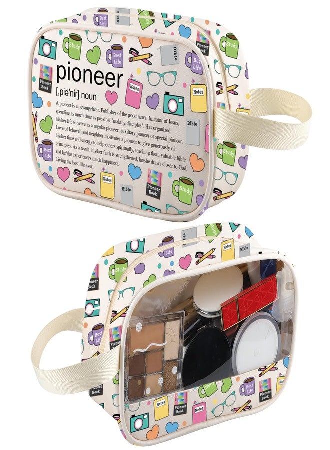 XYANFA Pioneer Jw Gift Pioneer School Makeup Bag Gift For Jehovahs Witness Jw Graduation Travel Toiletry Bag Organizer Pouch Cosmetic Bag (Pioneer tm) - Image 1