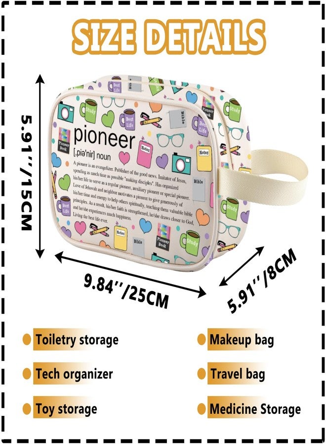 XYANFA Pioneer Jw Gift Pioneer School Makeup Bag Gift For Jehovahs Witness Jw Graduation Travel Toiletry Bag Organizer Pouch Cosmetic Bag (Pioneer tm) - Image 4
