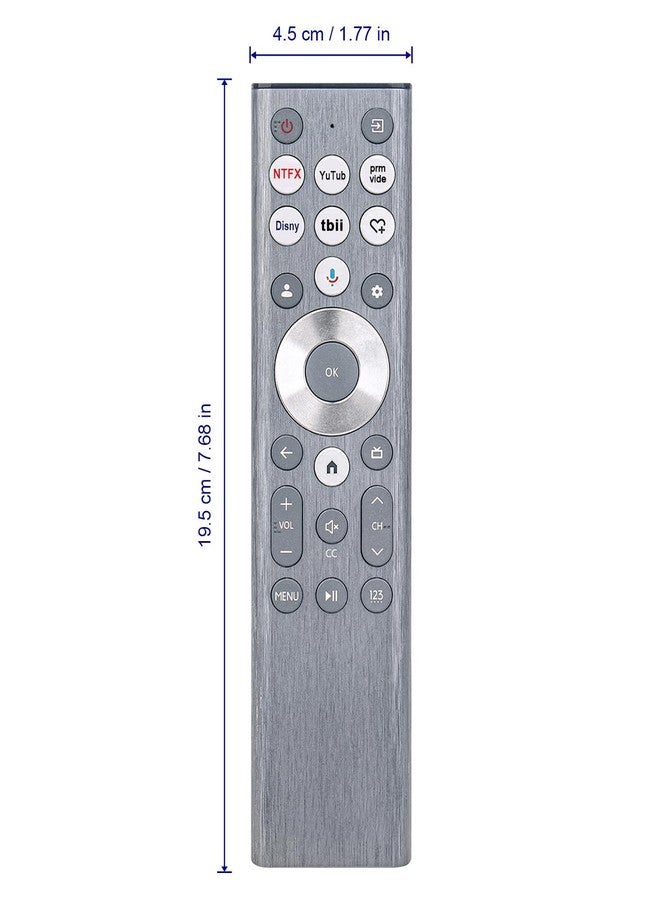 Vinabty ERF6A80 Replace Voice Remote Control with Backlit fit for Hisense U6 U7 U8 Series Mini-LED ULED 4K UHD Google Smart TV 55U8N 65U8N 75U8N 85U8N 100U8N 55U7N 65U7N 75U7N 55U6N 65U6N 75U6N 85U6N - Image 4