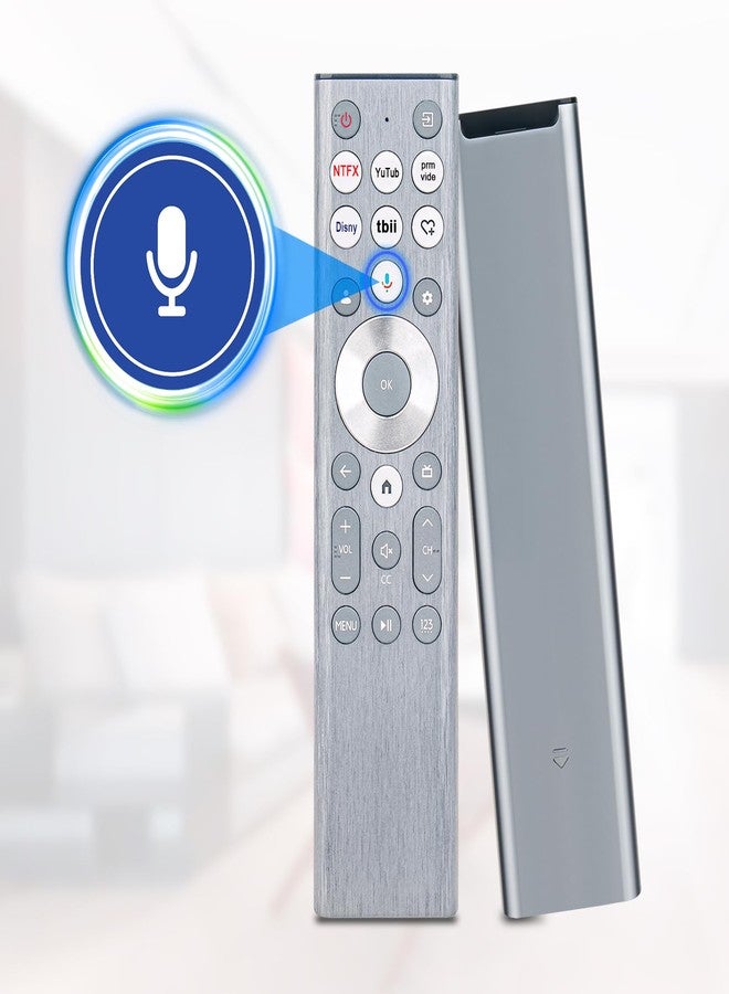 Vinabty ERF6A80 Replace Voice Remote Control with Backlit fit for Hisense U6 U7 U8 Series Mini-LED ULED 4K UHD Google Smart TV 55U8N 65U8N 75U8N 85U8N 100U8N 55U7N 65U7N 75U7N 55U6N 65U6N 75U6N 85U6N - Image 3