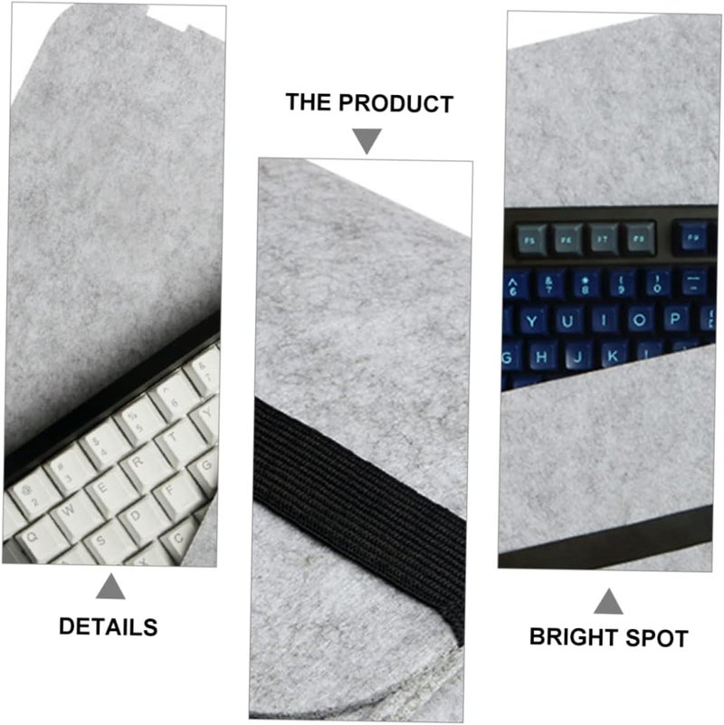 Uonlytech Mechanical Keyboard Storage Bag for Keys Portable Keyboard Case with Soft Lining Dust and Shock Protection Practical Design for Travel and Daily Use - Image 2