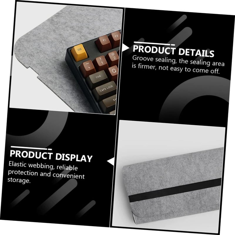 Uonlytech Mechanical Keyboard Storage Bag for Keys Portable Keyboard Case with Soft Lining Dust and Shock Protection Practical Design for Travel and Daily Use - Image 4