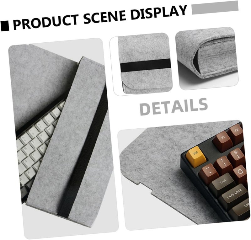 Uonlytech Mechanical Keyboard Storage Bag for Keys Portable Keyboard Case with Soft Lining Dust and Shock Protection Practical Design for Travel and Daily Use - Image 3
