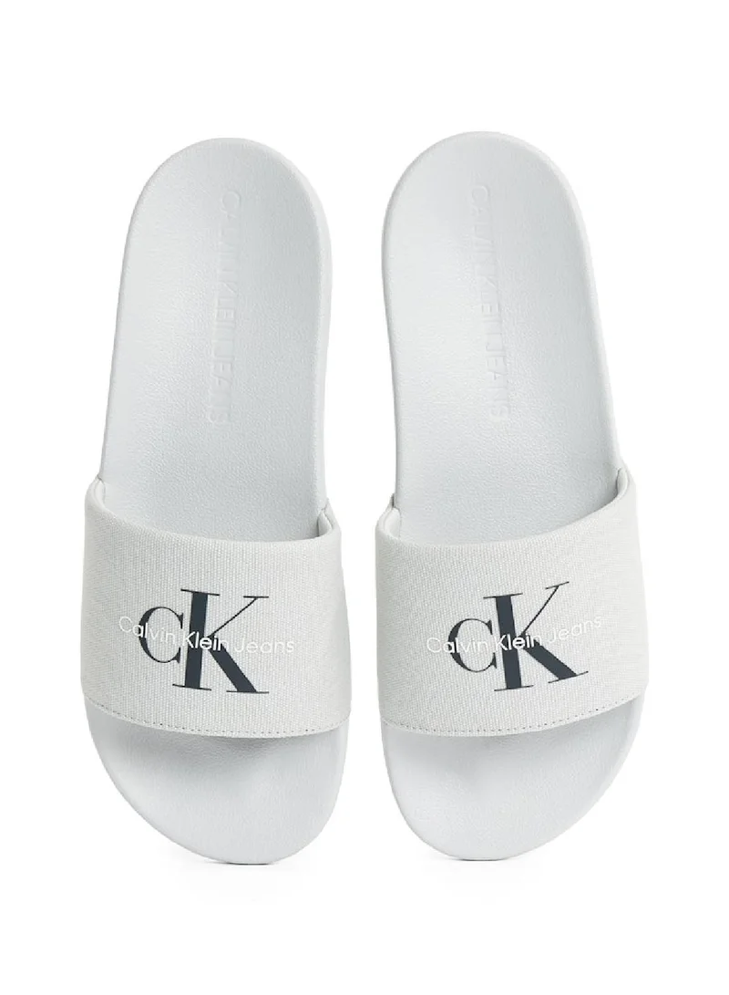 Calvin Klein Jeans Canvas Logo Sliders