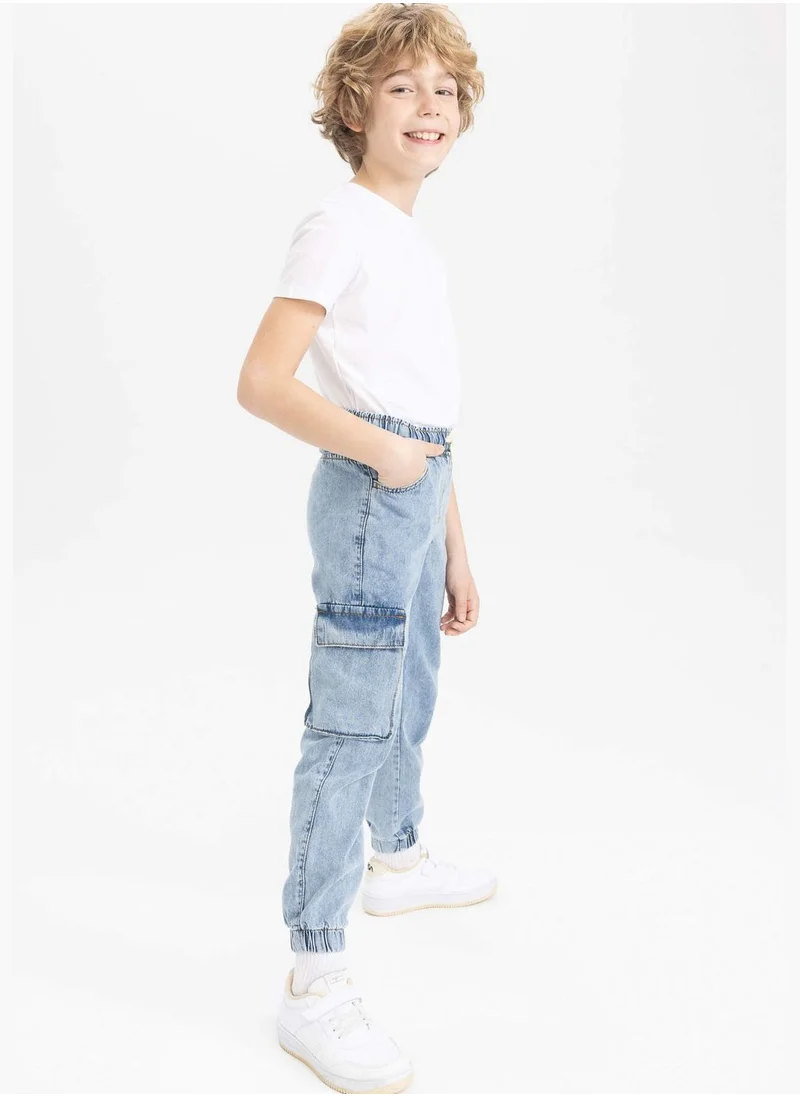 ديفاكتو Boy Cargo Fit Denim Trousers