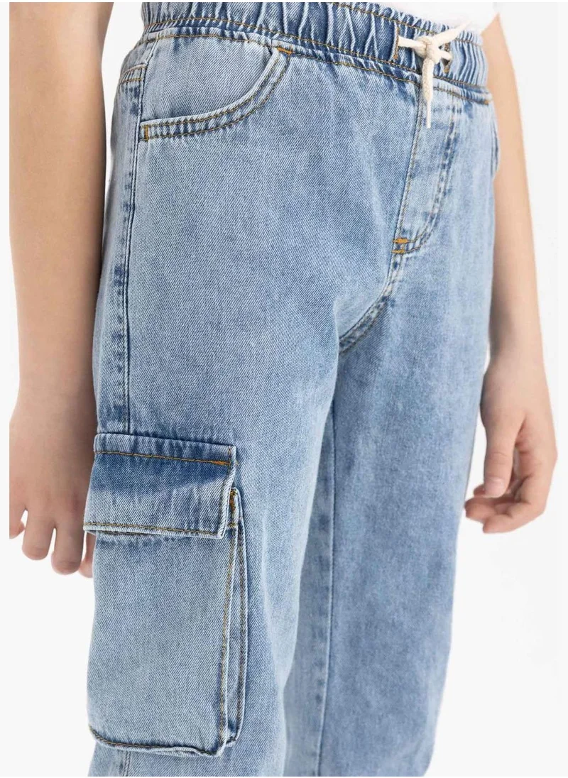 ديفاكتو Boy Cargo Fit Denim Trousers