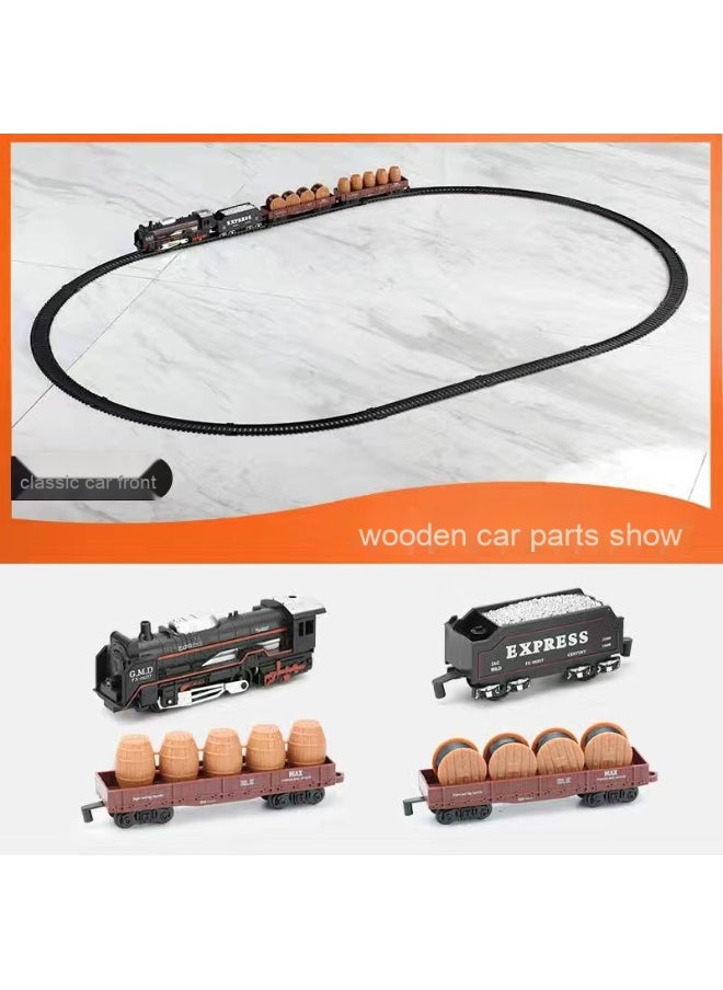 Children's Electric Mini Train Set with Simulation High-Speed Rail Parking Lot 