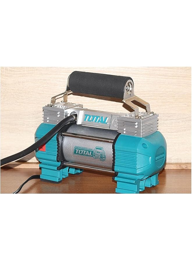 TOTAL Portable Air Compressor Ttac2506, 12V, 120 Psi, 45L/Min, With Work Light And Accessories - Image 4