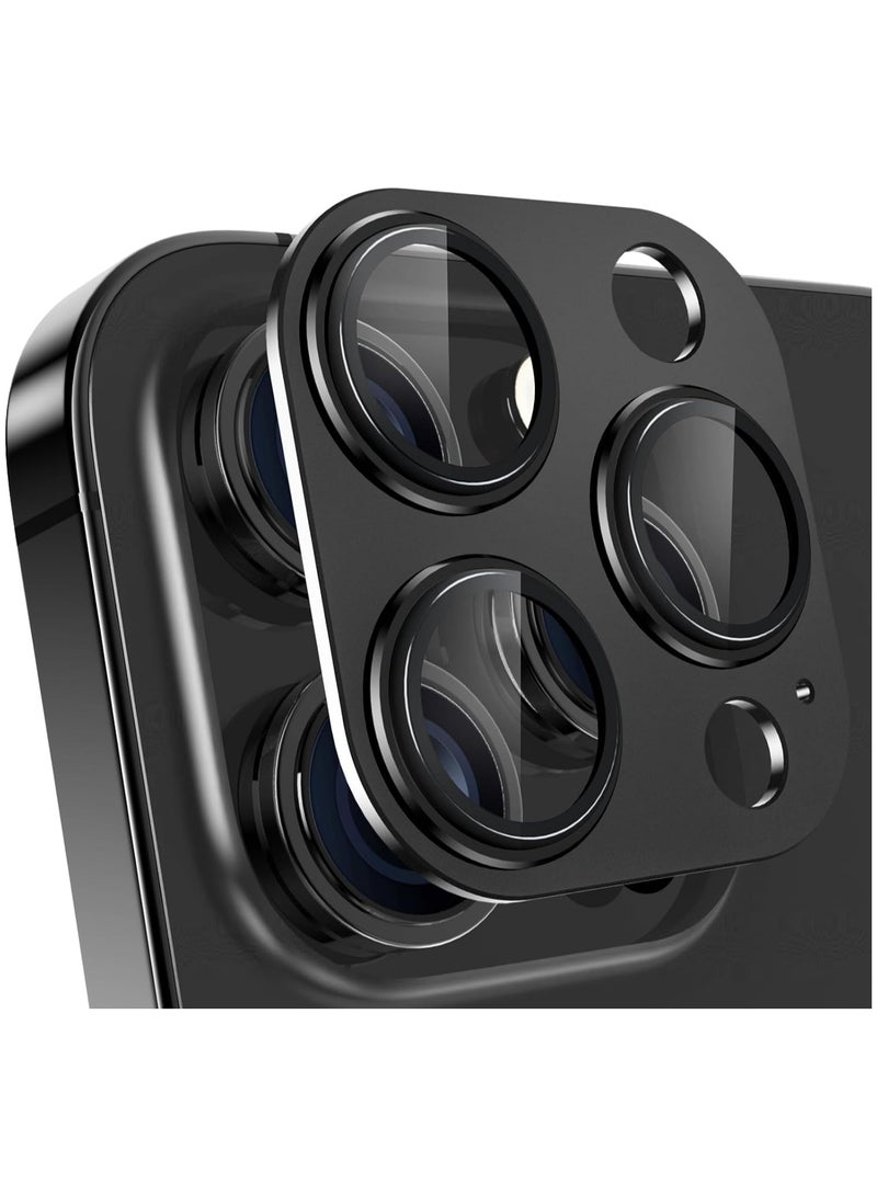 ELTRAZONE Camera Lens Protector for iPhone 15 Pro 6.1in iPhone 15 Pro Max 6.7in,9H tempered glass Integrated full coverage Camera Cover for iPhone 15 Pro iPhone 15 Pro Max[Black Titanium] - Image 1