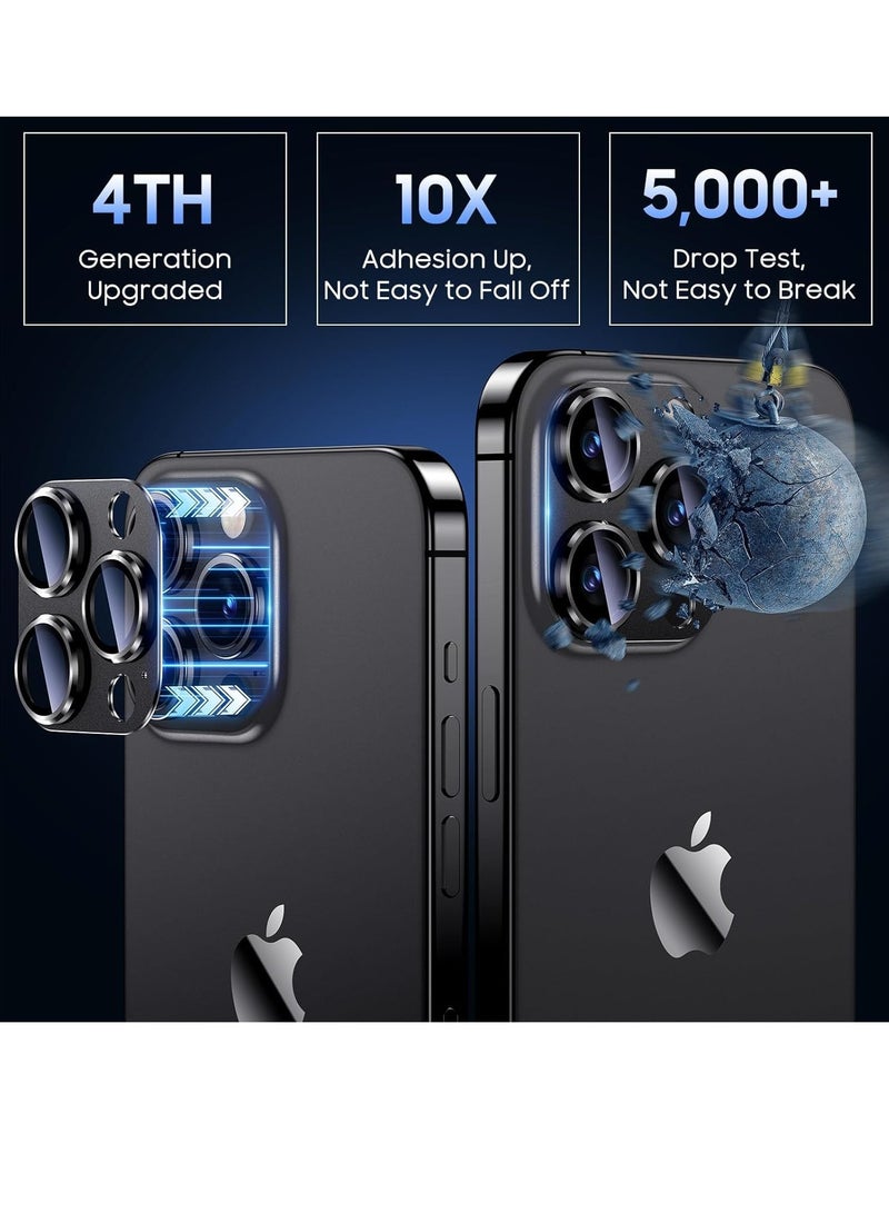 ELTRAZONE Camera Lens Protector for iPhone 15 Pro 6.1in iPhone 15 Pro Max 6.7in,9H tempered glass Integrated full coverage Camera Cover for iPhone 15 Pro iPhone 15 Pro Max[Black Titanium] - Image 5
