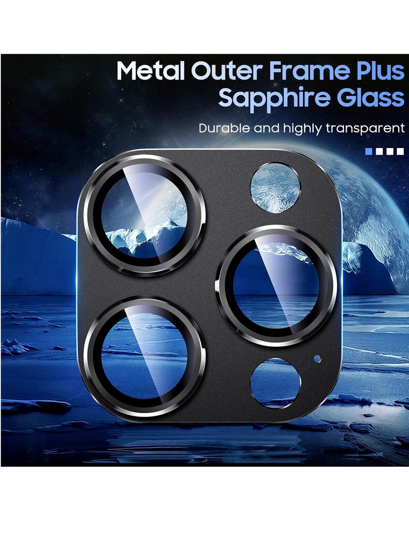 ELTRAZONE Camera Lens Protector for iPhone 15 Pro 6.1in iPhone 15 Pro Max 6.7in,9H tempered glass Integrated full coverage Camera Cover for iPhone 15 Pro iPhone 15 Pro Max[Black Titanium] - Image 3