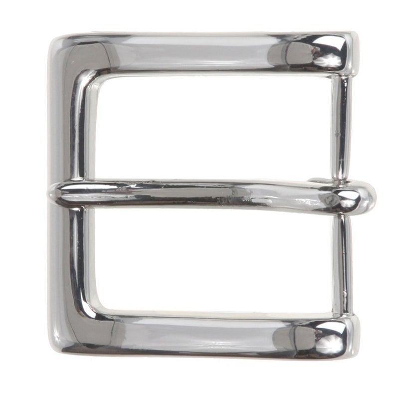 Beltiscool 1 1/2" (38 mm) Nickel Free Single Prong Square Belt Buckle, Silver - Image 4