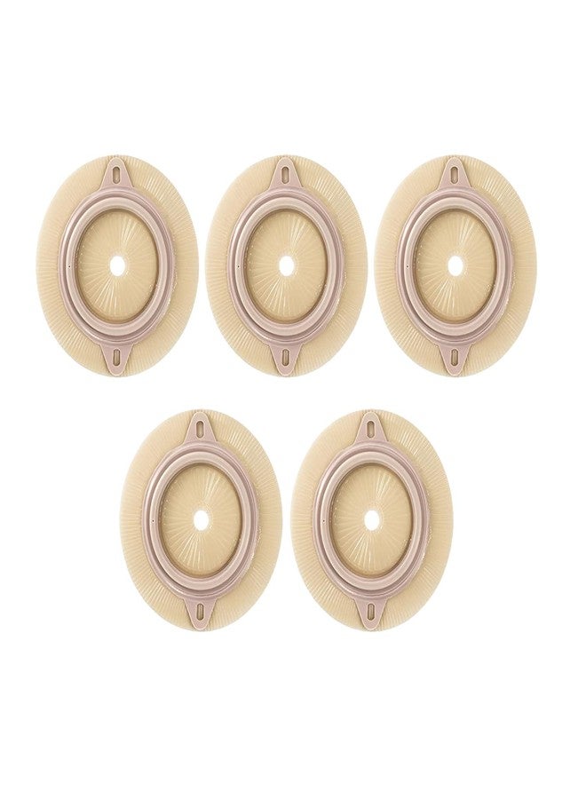 MED BP 260 - 1973 60 mm Flat Ostomy Baseplate, 5-Pack, Skin-Friendly Adhesive with Leak Protection