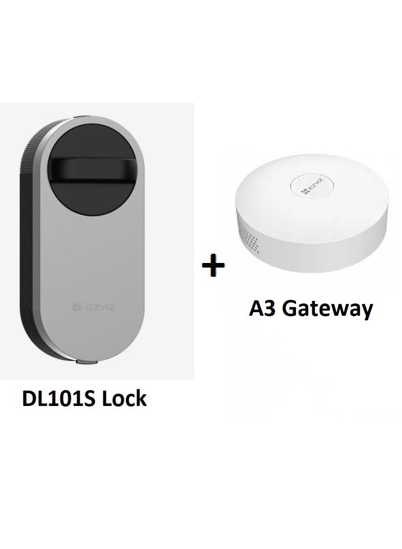 EZVIZ DL01S Smart Lock, Redefine your front door with elegant, easy access comes with A3 Gateway (DL01S Lock + A3 Gateway Kit) - Image 1