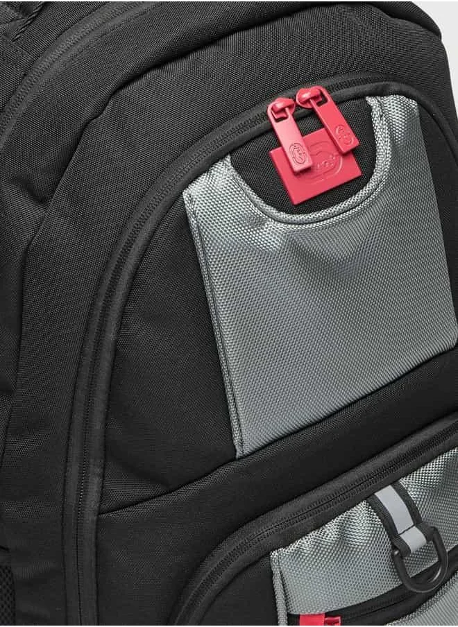 Ecko Unltd. Ecko Unltd Panel Detail Backpack with Adjustable Straps and Zip Closure