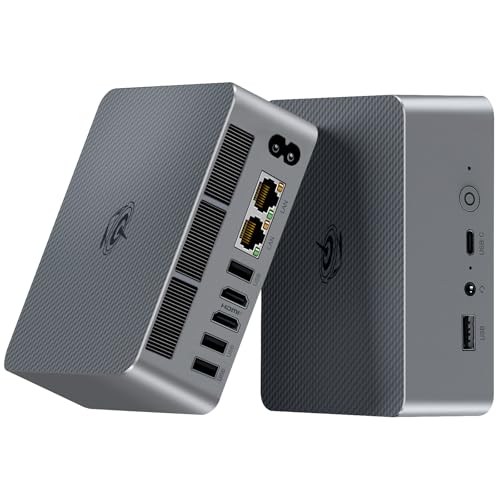 Beelink EQR7 Mini PC,AMD Ryzen 7 7735HS Processor (8C/16T,up to 4.75GHz),Mini Computer with 24GB LPDDR5 RAM 500GB M.2 2280 PCle SSD,Dual Screen Display/Dual LAN 2.5G/WiFi 6/BT5.2/USB 3.0 - Image 1
