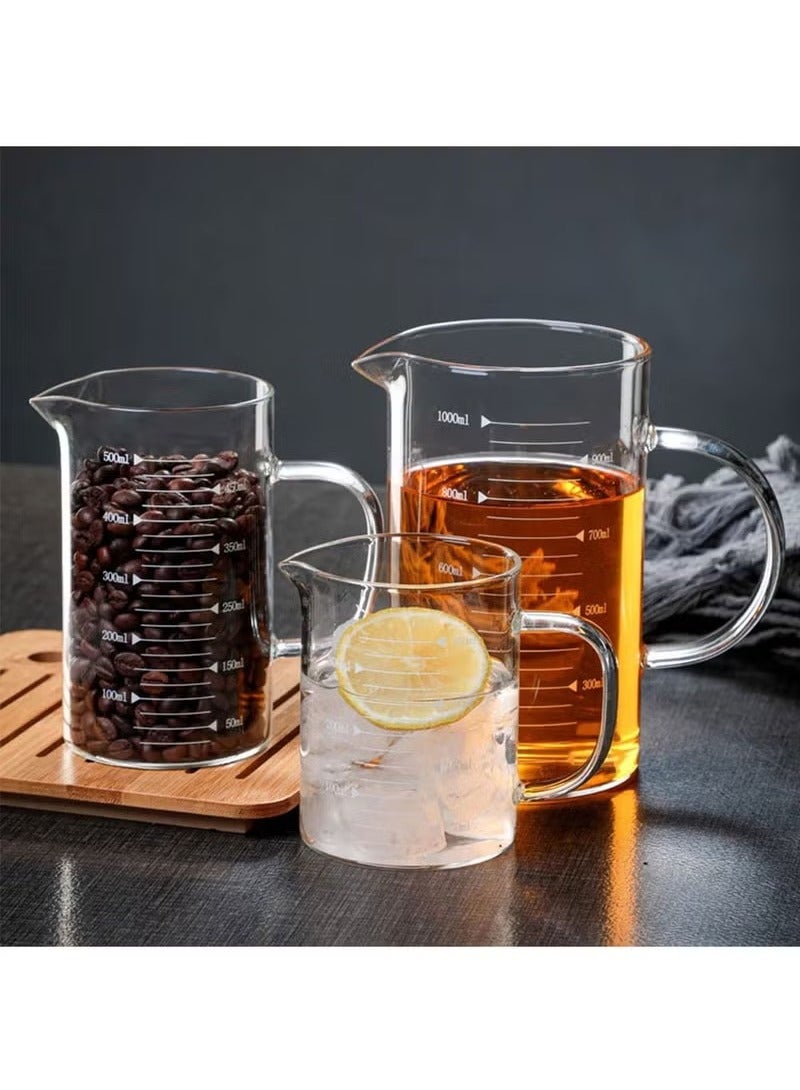 HOMESTAR V60 Coffee Server Heat Resistant Glass Pot Pour Over Kettle Maker Teapot Hand Drip Pour Over Jug With Scale 500ml  - Image 3