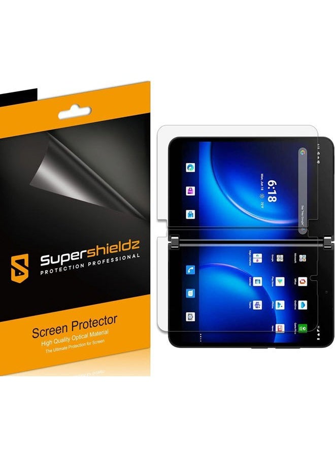 Supershieldz (2 Pack) Designed for Microsoft Surface Duo 2 Screen Protector, (2 Left Screen and 2 Right Screen) High Definition Clear Shield (TPU) - Image 1