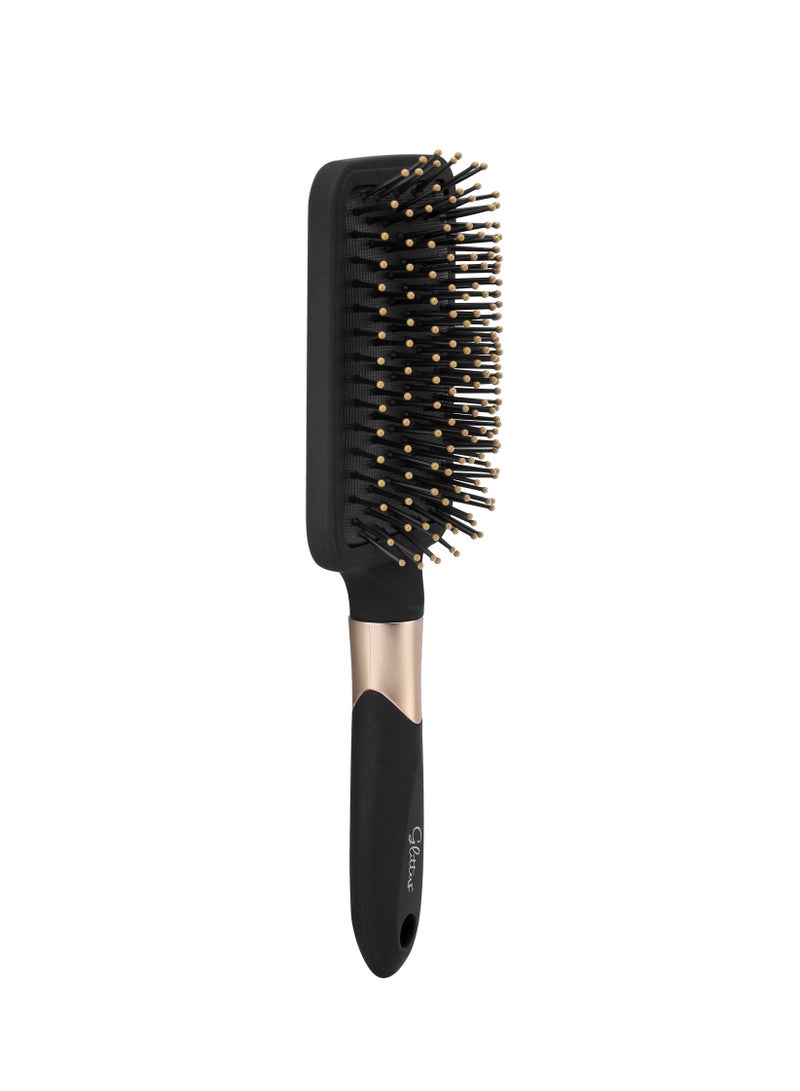 Glitters Hair Brushes for Men Women, Hole Design Hair Blow Drying Styling Brush Curve Brush Barber Brush for Long, Thick, Thin, Curly Hair, Slicked-back Hair - Image 2