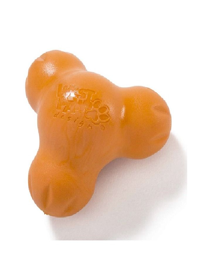 West Paw لعبة توكس تريت للكلاب، برتقالية كبيرة - Image 1