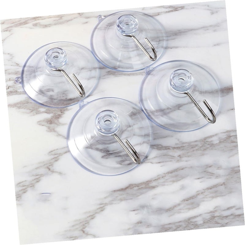 Toyvian 10pcs PVC Multipurpose Suction Cup Hooks Convenient Wall Hangers Home Storage Utility Hooks for Bathroom Kitchen Outdoor Organization - Image 4