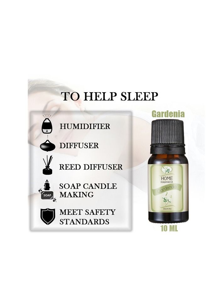1-Piece 10ML Essential Oil For Air Humidifier,Flavors Aroma Diffuser Natural Plant Oil,Plant Fragrance Use For Air Fresh or Relieve Stress,Fragrance Gardenia - Image 2
