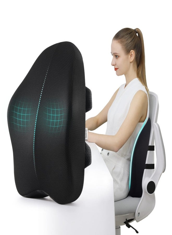 seeknow Lumbar Support Pillow for Office Chair Back Support Pillow for Chair Car Seat Back Support Ergonomic Back Chair Pillow Desk Chair Back Cushion for Back Pain Back Rest Pillow Lumbar Back support - Image 1