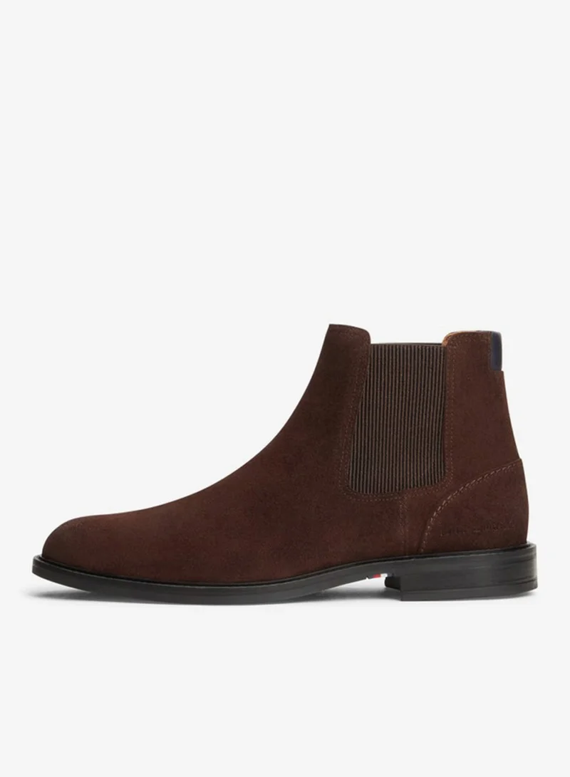 Tommy Hilfiger Suede Rubberised Flag Chelsea Boots