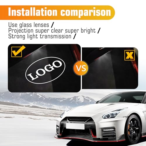 JCRNBU 2PCS Car Door Lights Logo for Altima 2005-2022, Puddle Lights LED Welcome Lights Accessories, Door Courtesy Light LED Ghost Shadow Lights - Image 4
