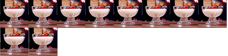 1st Time Stylish Ice Cream Bowl for Ice Cream, Dessert and Pudding, Clear, 100 Ml, 9.5 X 9.5 X 8 Cm - Image 1