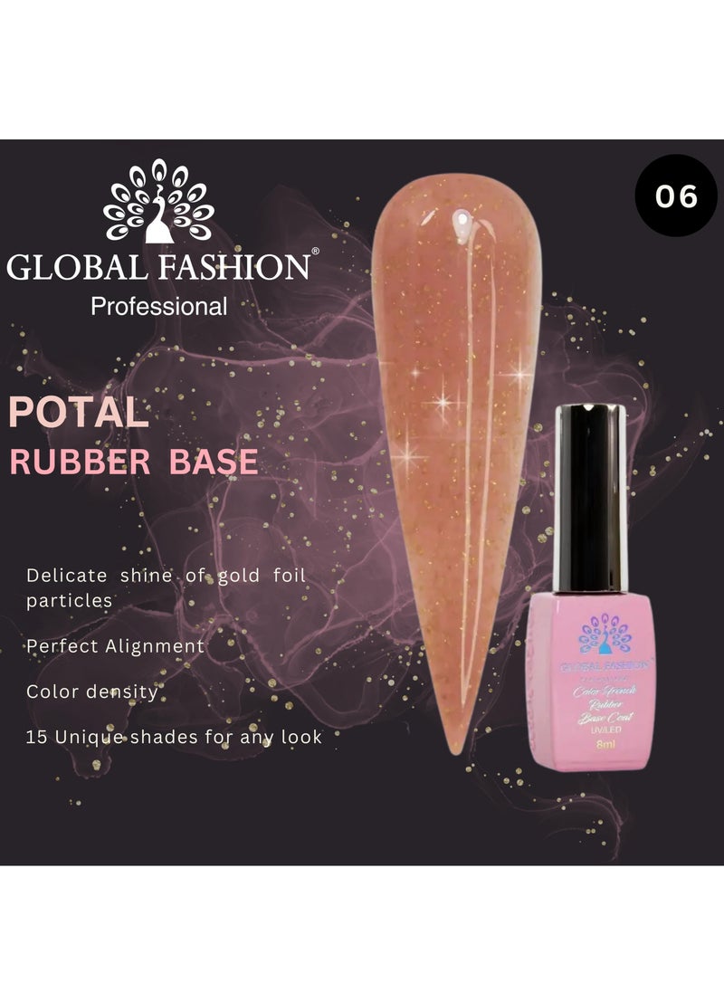 GLOBAL FASHION GLOBAL FASHION-POTAL RUBBER BASE COAT-8ML (06)  - Image 2